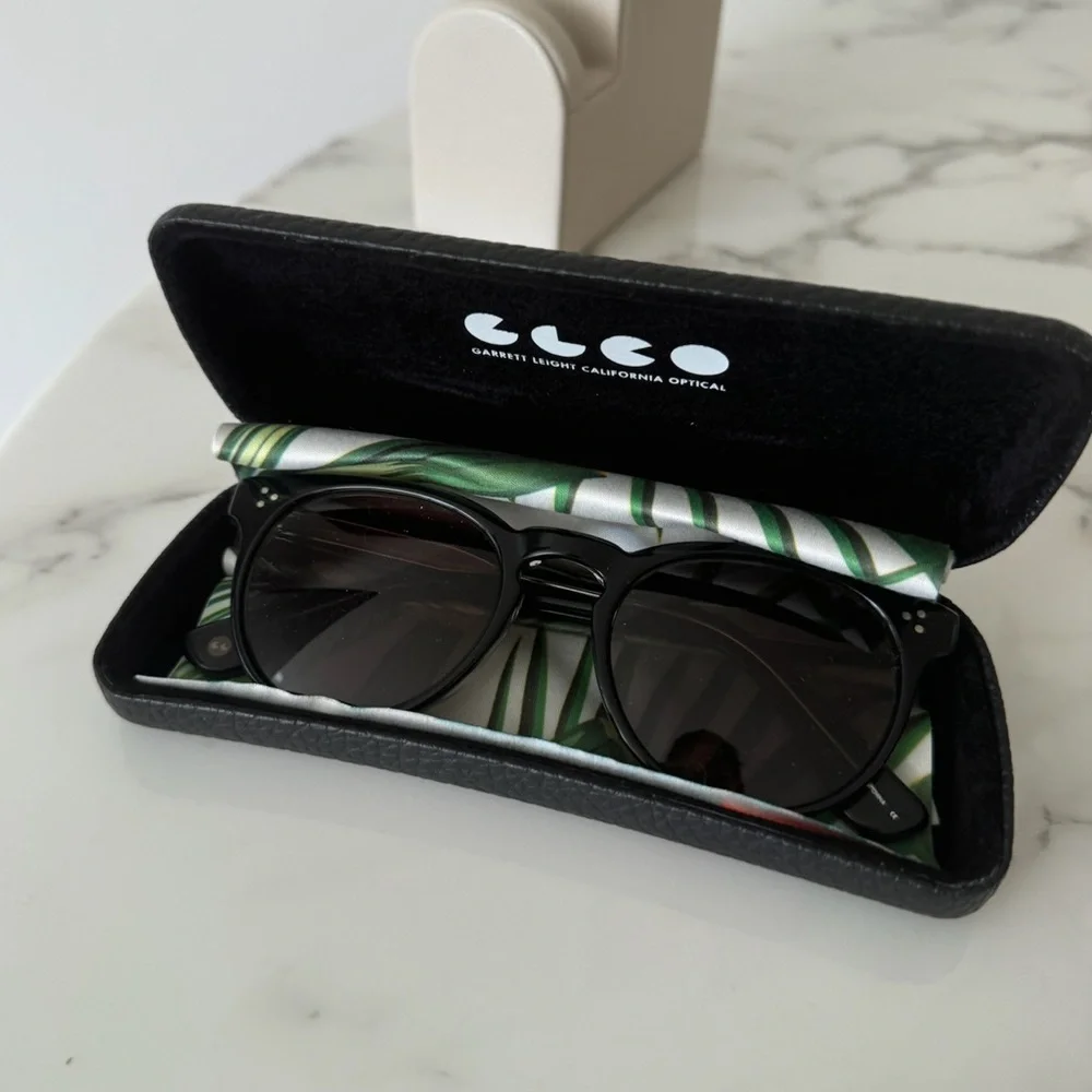 Garrett Leight Boccaccio BKLCY black sunglasses - Picture 3 of 9